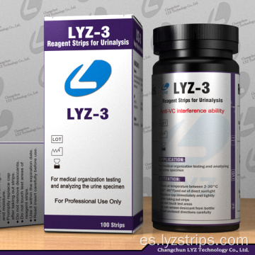 Tira reactiva de orina LYZ URS-3
